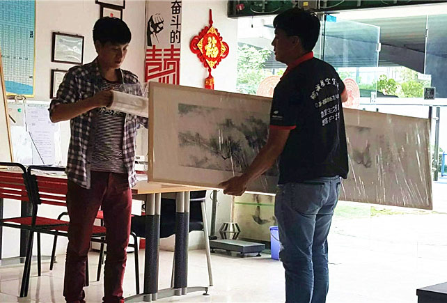 國(guó)畫(huà)、卷軸航空快遞